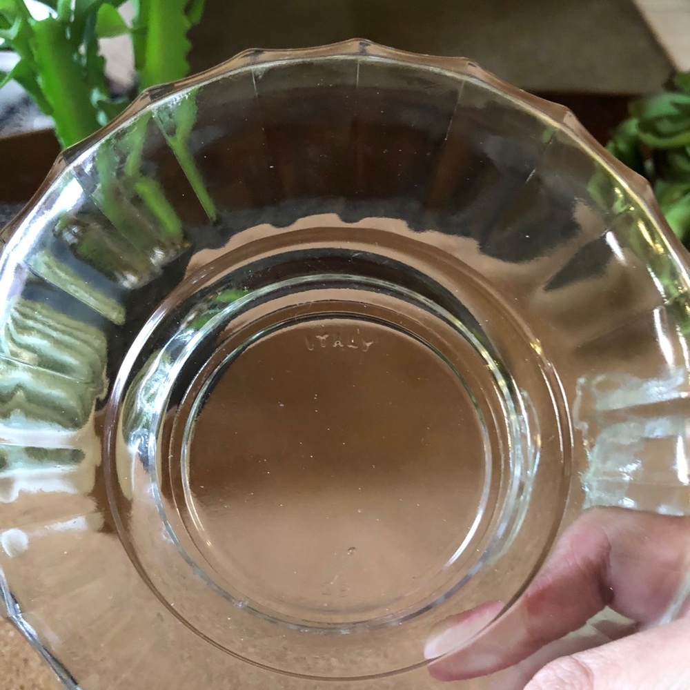 Vintage Italian Glass Coffee Mug and Saucer - Picture 3 of 5